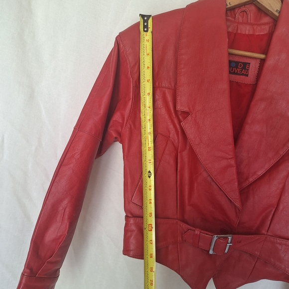Code Nouveau Vintage Leather Jacket Size S - Picture 8 of 13